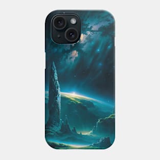 Stone Pillars on an alien planet Phone Case