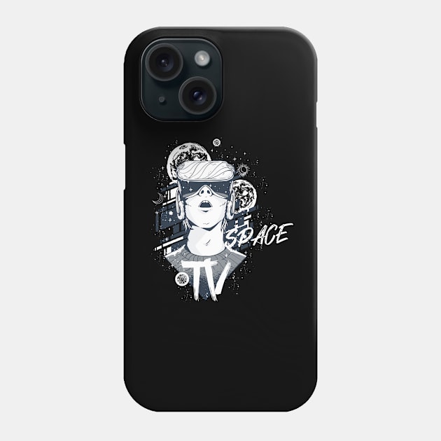 Space TV Phone Case by ArtRoute02