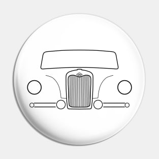 Riley Pathfinder classic 1950s British car black outline graphic Pin