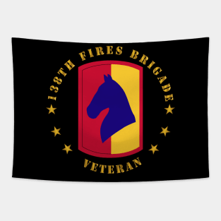 138th Fires Bde SSI - Veteran wo BackGrd Tapestry