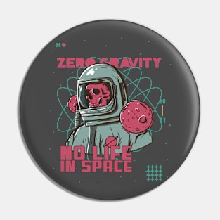 Zero Gravity Space Astronaut Cosmonaut Sci fi Pin