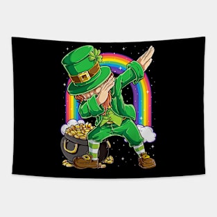 St Patricks Day Funny Dabbing Leprechaun Tapestry