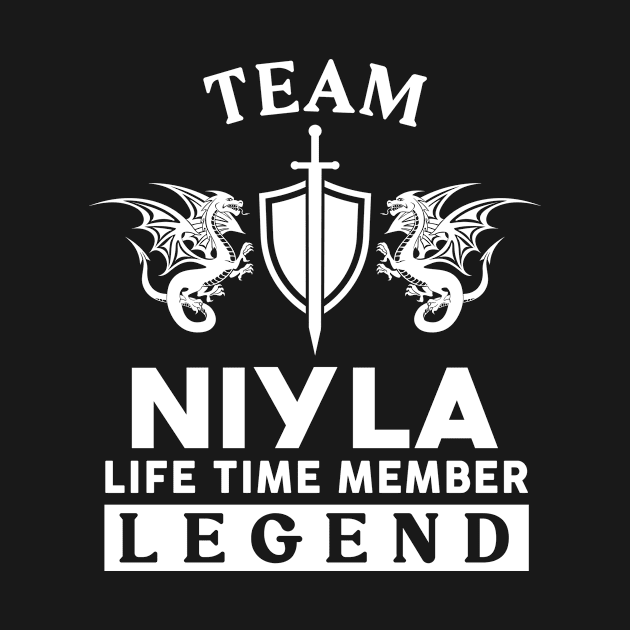 Niyla Name T Shirt - Niyla Life Time Member Legend Gift Item Tee by unendurableslemp118