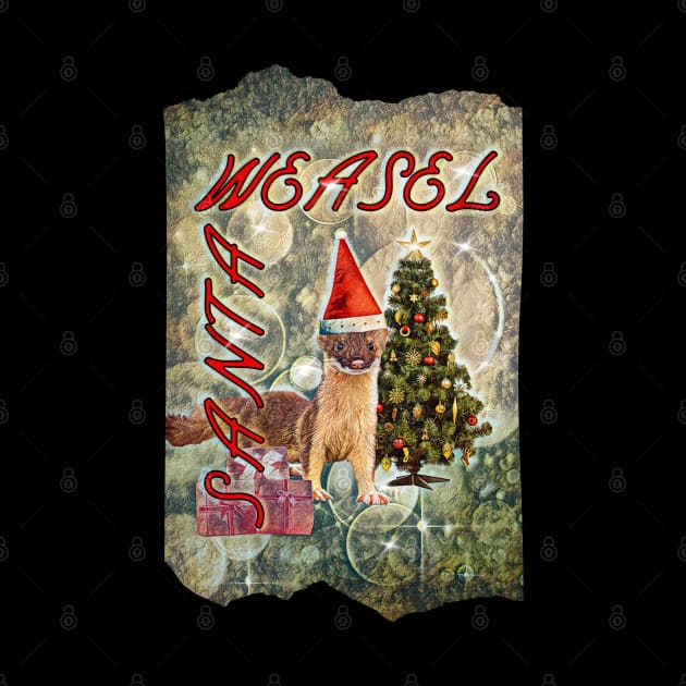 Santa Wiesel Christmas tree gift by UMF - Fwo Faces Frog