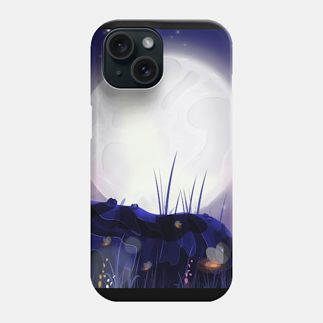 Moonlit Landscape Phone Case by nickemporium1