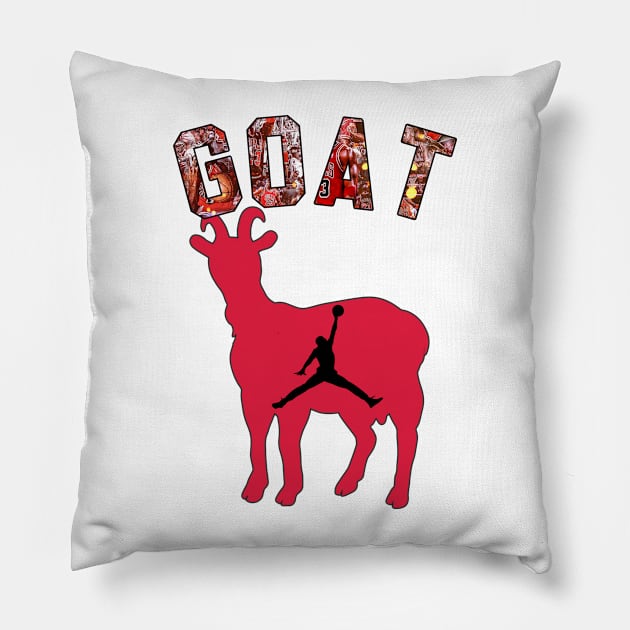 Michael Jordan Goat 23 Pillow by Olievera