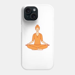 Inner Peace Meditation Girl Phone Case