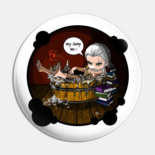 Geralt in Hot Tub (TW3) Pin