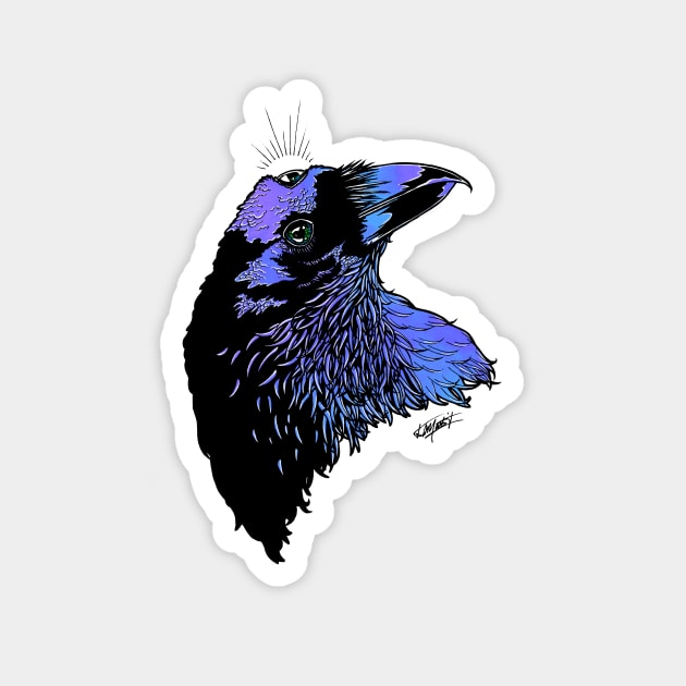 Three-Eyed Raven Magnet by Indi Martin