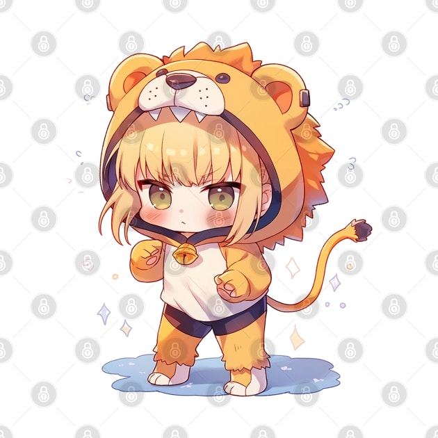 chibi saber lion by WabiSabi Wonders