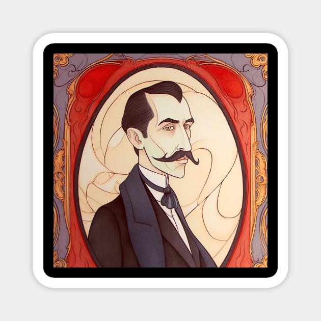 Dracula drawing Magnet by ComicsFactory