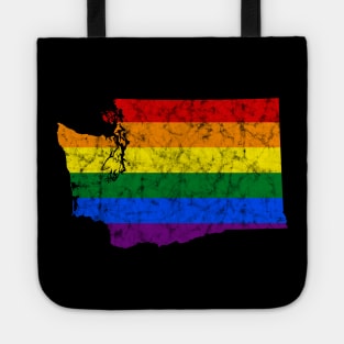 Washington State LGBT Rainbow Flag Tote