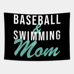 Baseball and Swimming Mom Baseball Mom Swim Tapestry