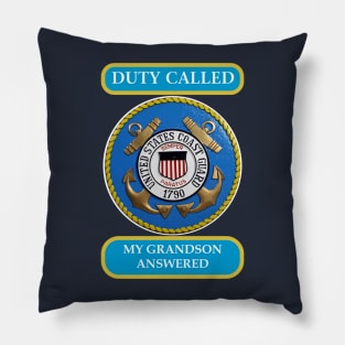 DutyCalledCoastGuard Grandson Pillow