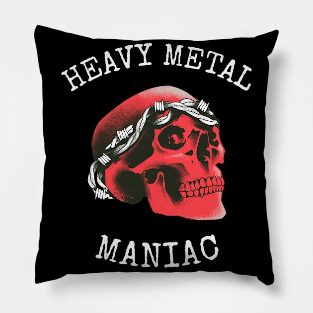 Heavy Metal Maniac Pillow by StarWheel