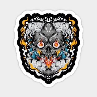 Skull smoke Magnet