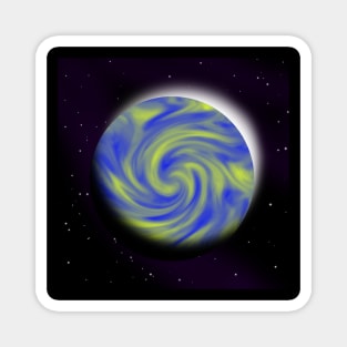 Stormy planet Magnet