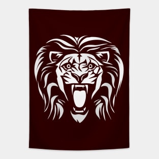 Roaring Lion Face Tapestry