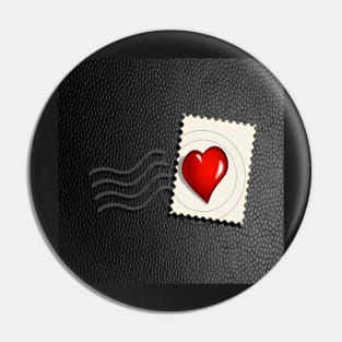 Cute Couple Valentine Mail Heart Postage Graphic Design Valentines Day Gifts & Home Decor Pin