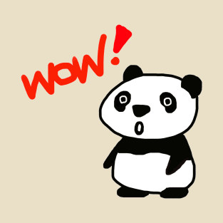 WOW! Panda got surprised! T-Shirt