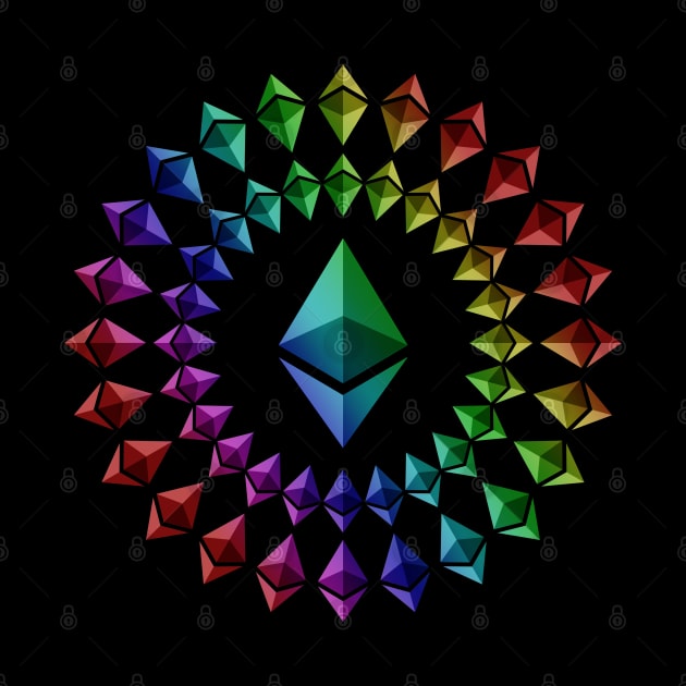 Ethereum – Circle Small Logo – Rainbow by felixbunny