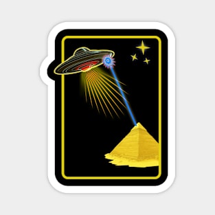 UFO Pyramid battle Magnet