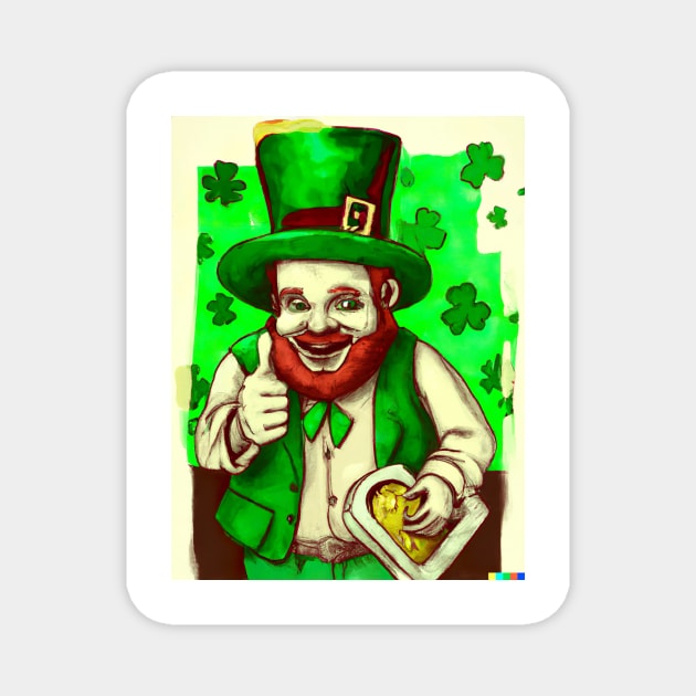 St Patrick Painting Magnet by Eternal Experience