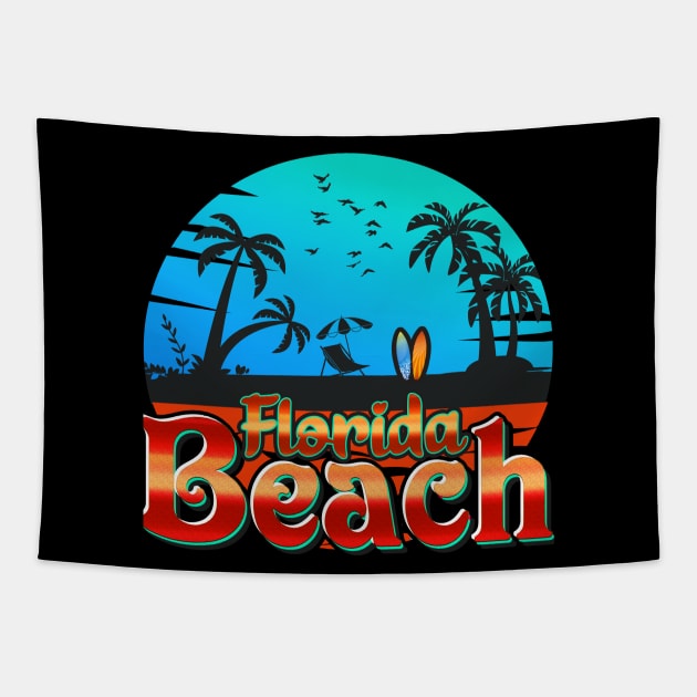 Florida Beach Tapestry by Tonibhardwaj