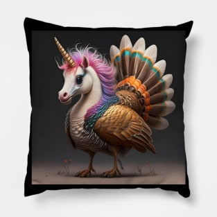 Unicorns Crashing Thanksgiving!!! Pillow