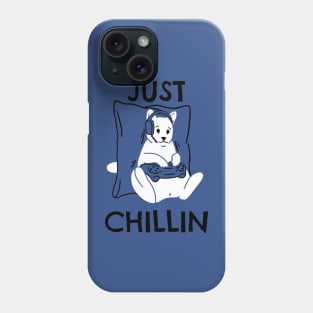 Just Chillin Gaming Dog Phone Case