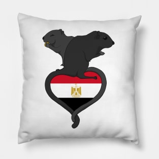 Gerbil Egypt (dark) Pillow