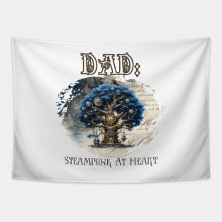 Dad: Steampunk At Heart Tree Tapestry