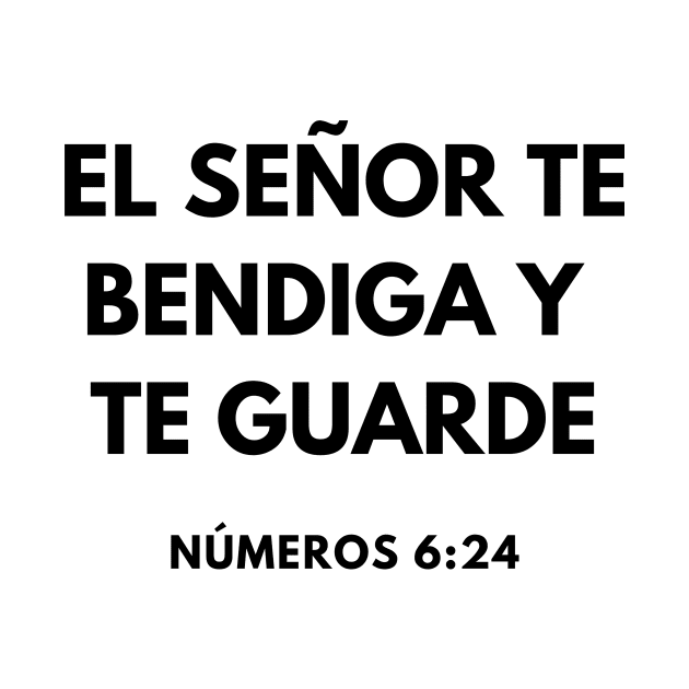 Numbers 6-24 Spanish Lord Bless You Keep You by BubbleMench