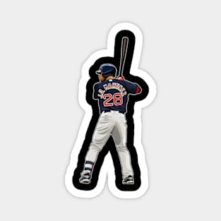 JD Martinez Bats Ready Magnet