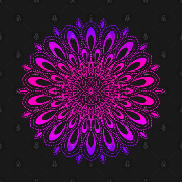 mandala flower patterns - Pink mandala - Purple mandala by Saishaadesigns