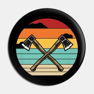 Retro Axe Throwing Game Competition Professional Axe Thrower Pin