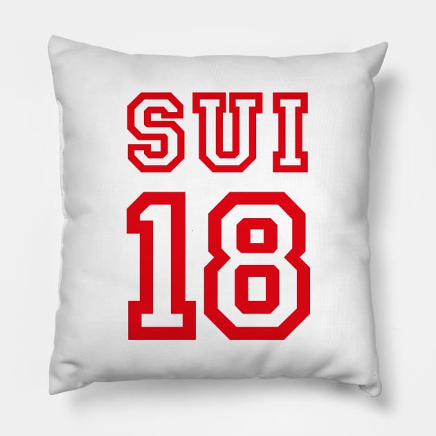 SWITZERLAND 2018 Pillow by eyesblau