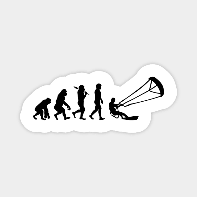 Evolution of kitesurfing Magnet by HBfunshirts