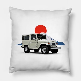 FJ40 Landcruiser Fuji JDM Japan Print Pillow