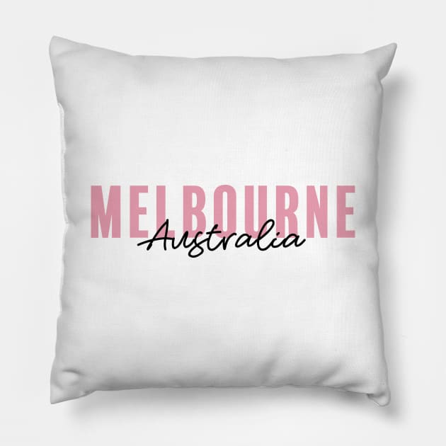 Melbourne, Australia Pillow by aterkaderk