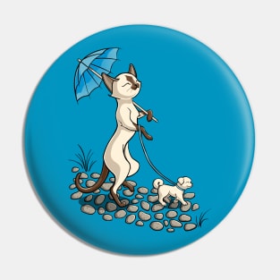 A Cat Walk in the Park Pin