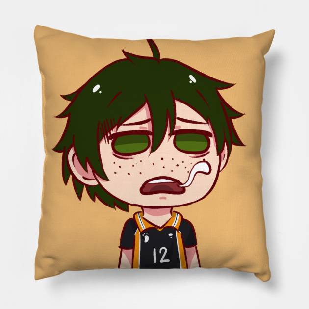 Tadashi Yamaguchi Karasuno Chibi Pillow by CrayArtist_88's Merch