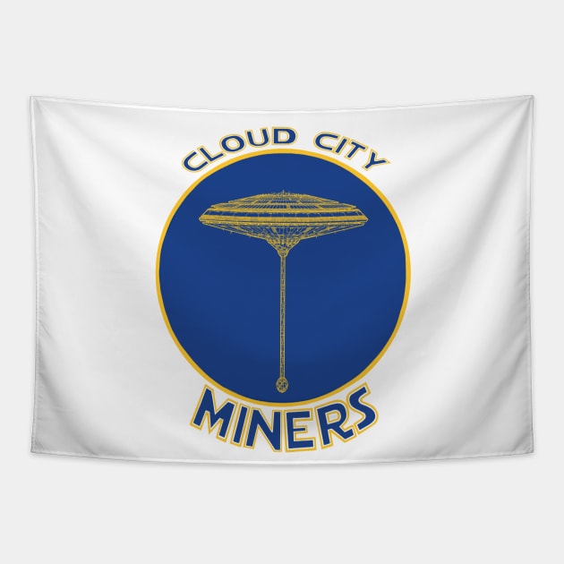 Cloud City Miners Tapestry by DistractedGeek