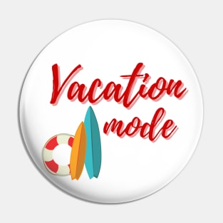 Vacation Mode On Pin