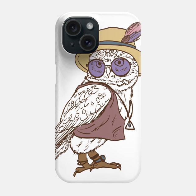 Hipster hippie owl Phone Case by Digster