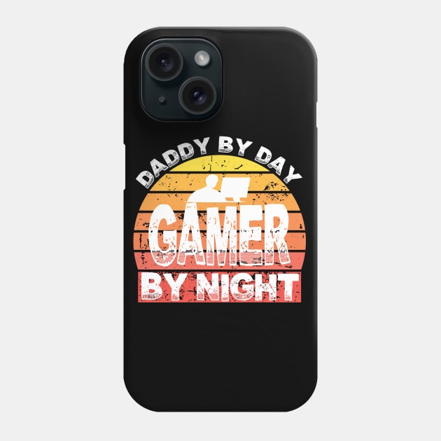 Daddy By Day Gamer By Night Phone Case by bakmed