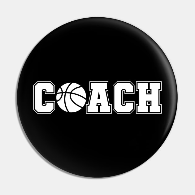 Basketball Coach Pin by Cute Pets Stickers