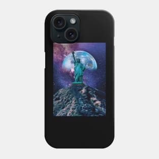 Statue Liberty Space Outer Galaxy Phone Case