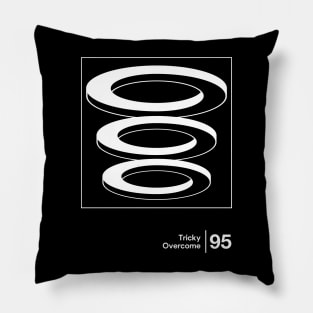 Overcome / Minimalist Graphic Artwork Design Pillow