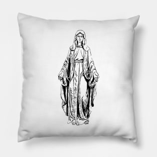 Madonna Lady Of Grace Design Pillow